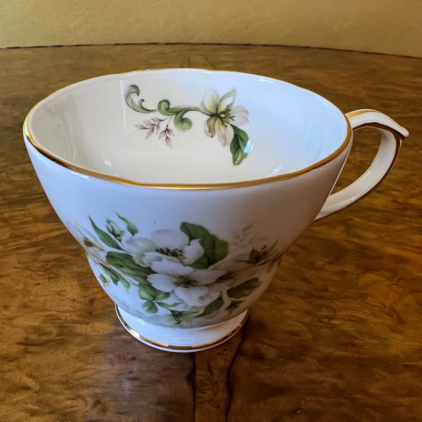 Duchess White Floral Tea Cup Trio Set