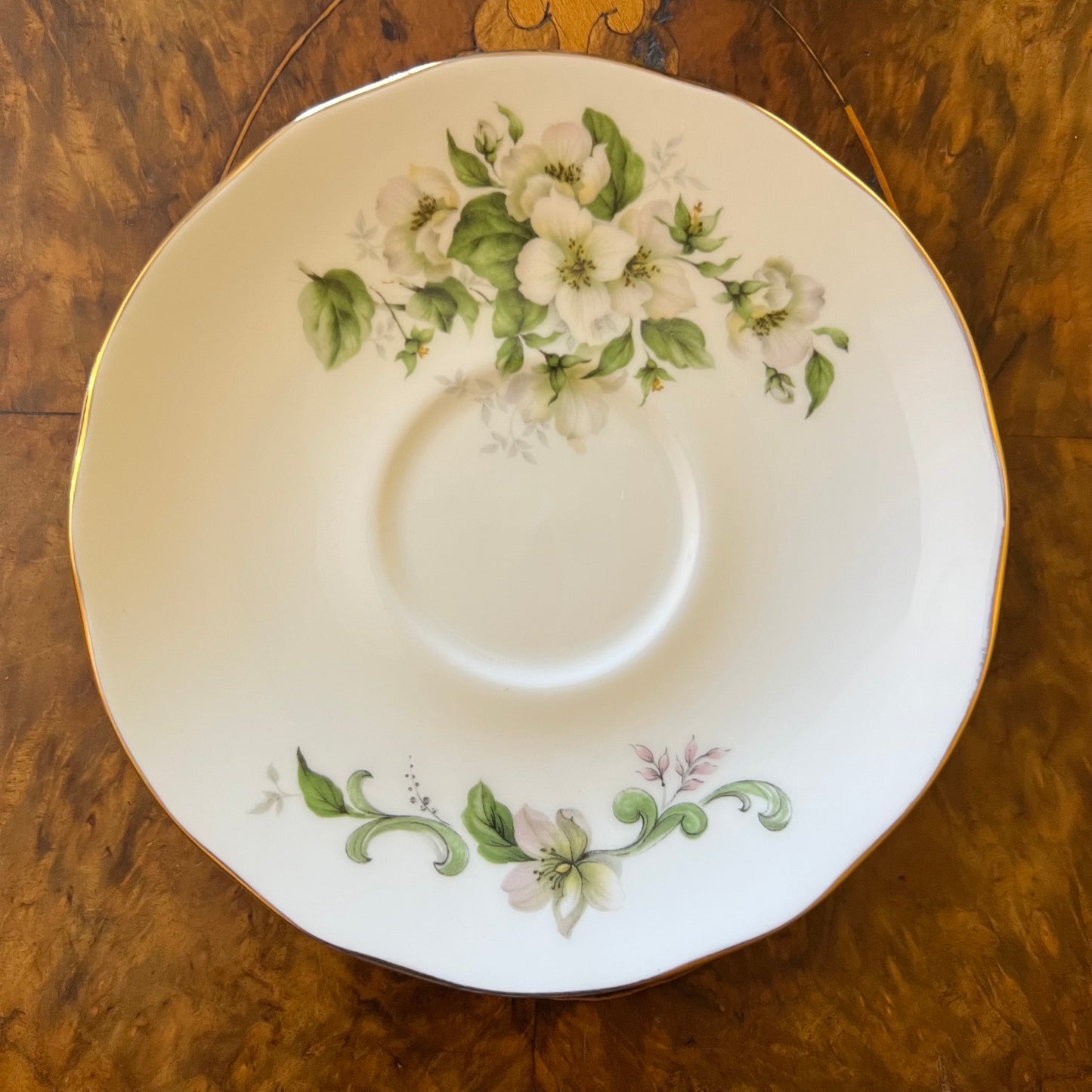 Duchess White Floral Tea Cup Trio Set