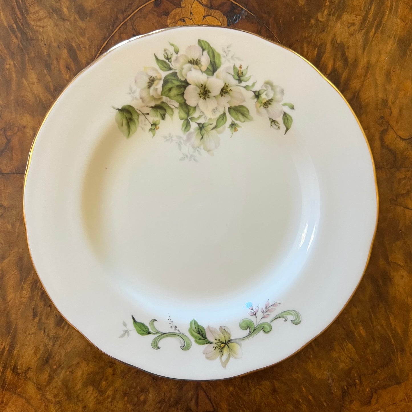 Duchess White Floral Tea Cup Trio Set