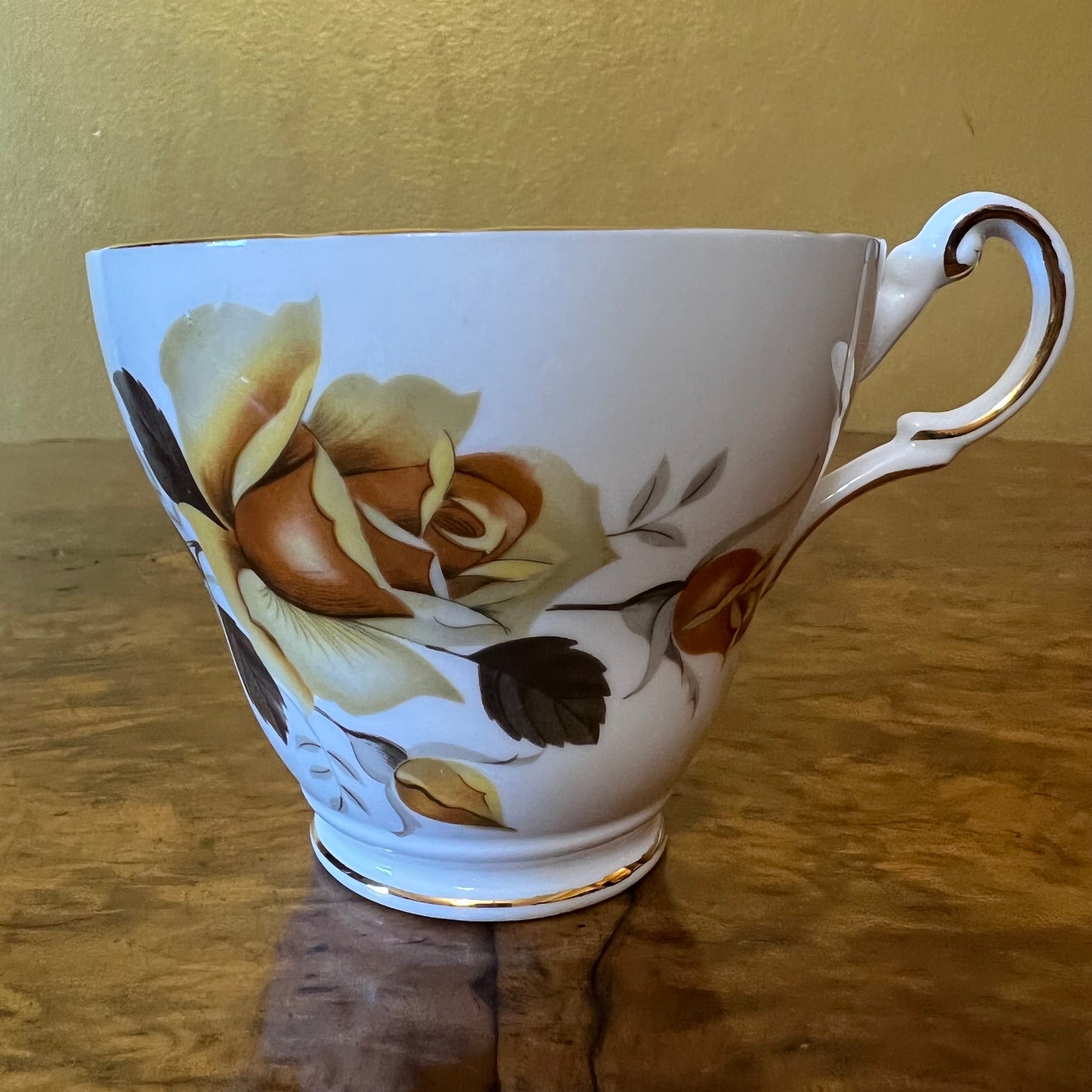 Regency Yellow Rose Print Tea Cup