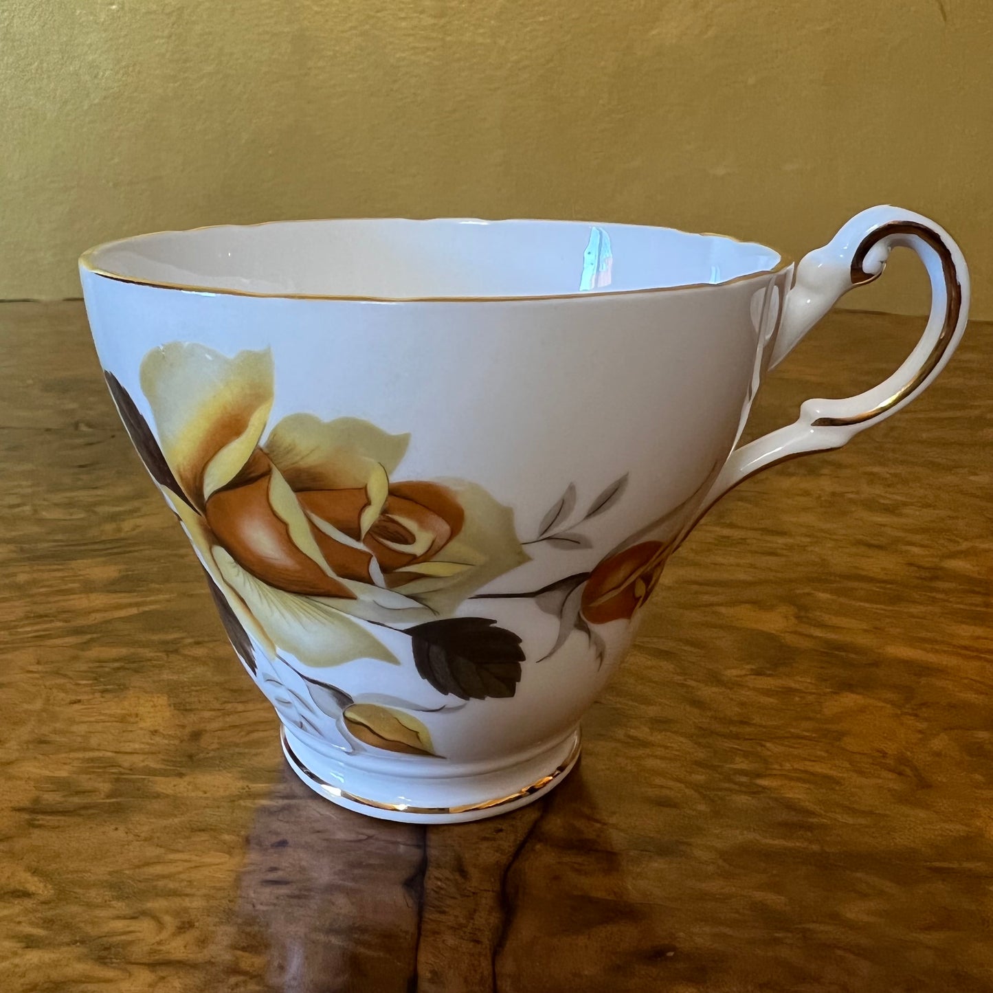 Regency Yellow Rose Print Tea Cup