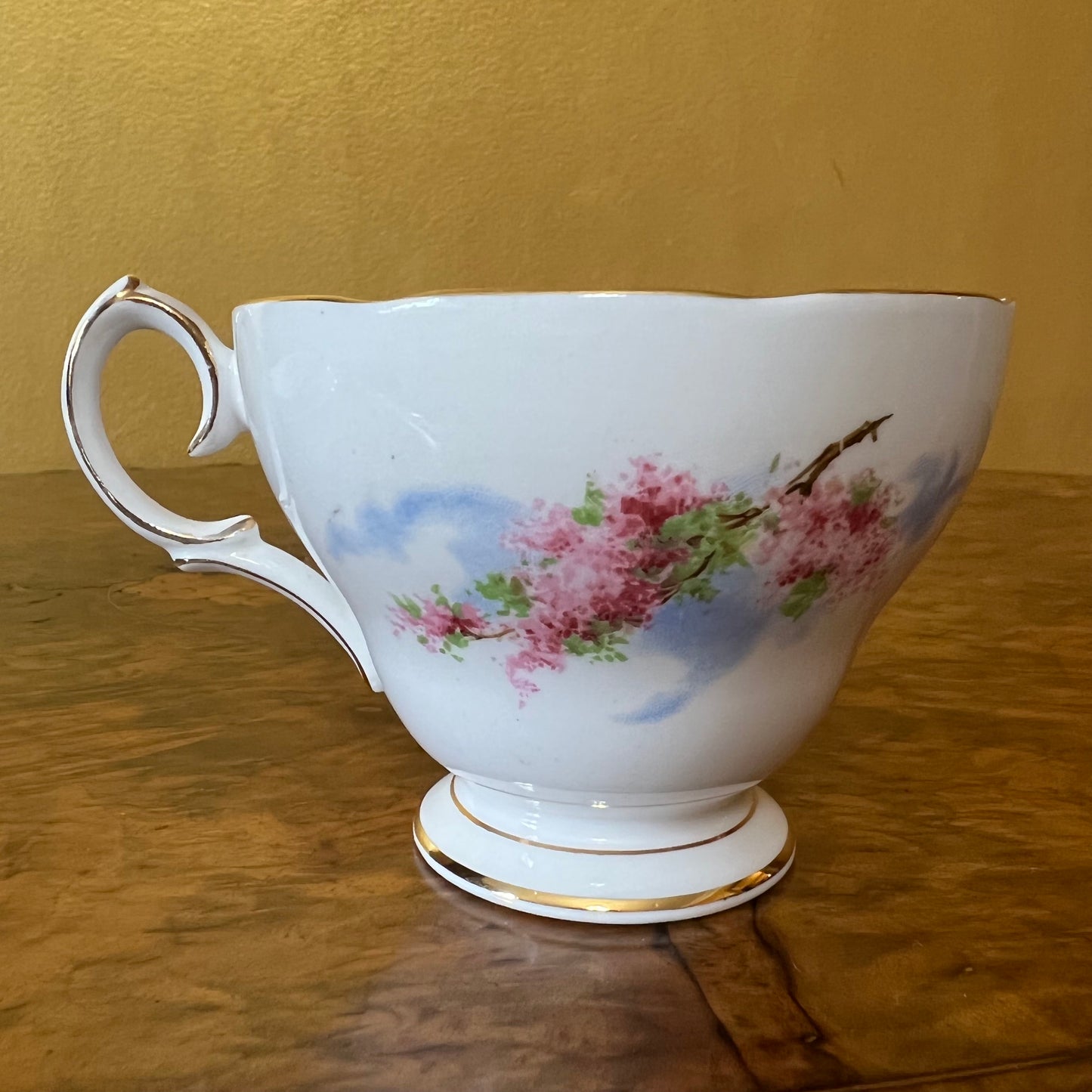 Vintage Queen Anne Meadowside Tea Cup Trio Set