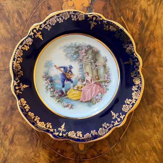 Vintage Limoges Bleu De Four Plate