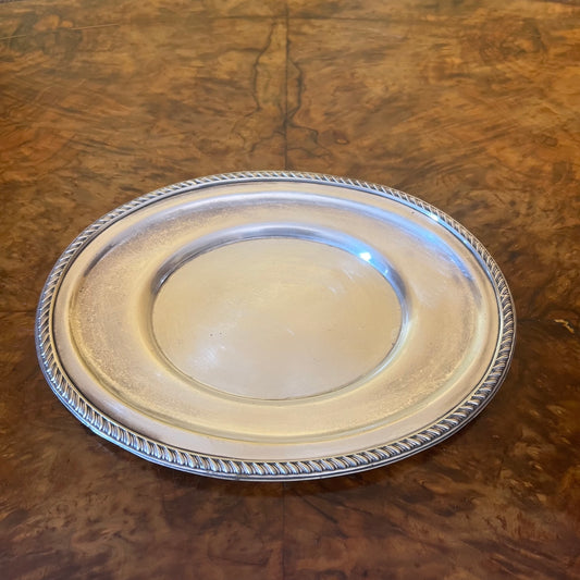 J C & Co John Collyer English Silver Plate Small Tray