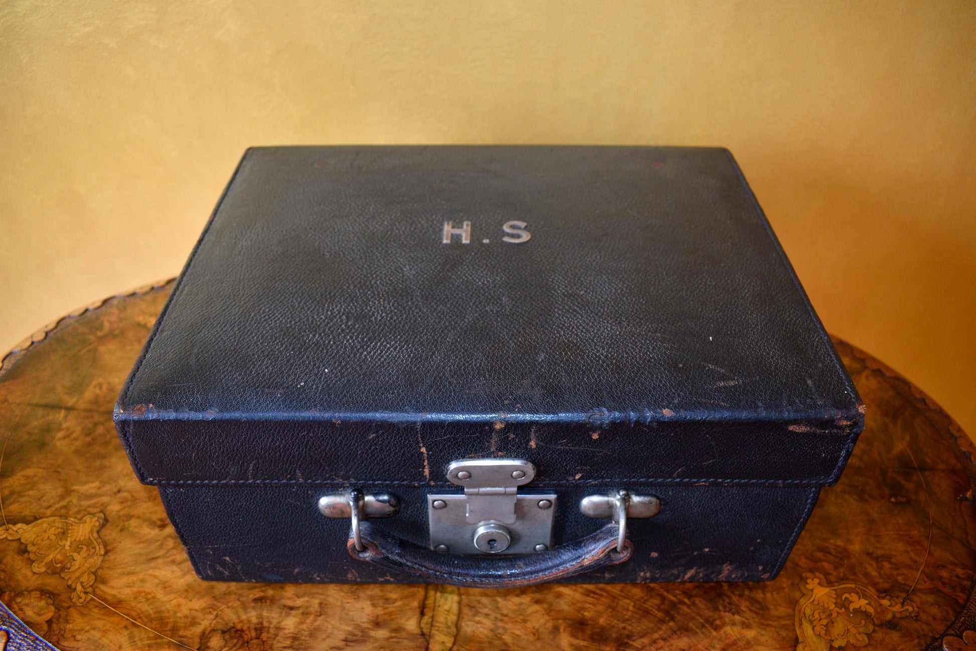 Lady's Vanity Case With Glass Jars 