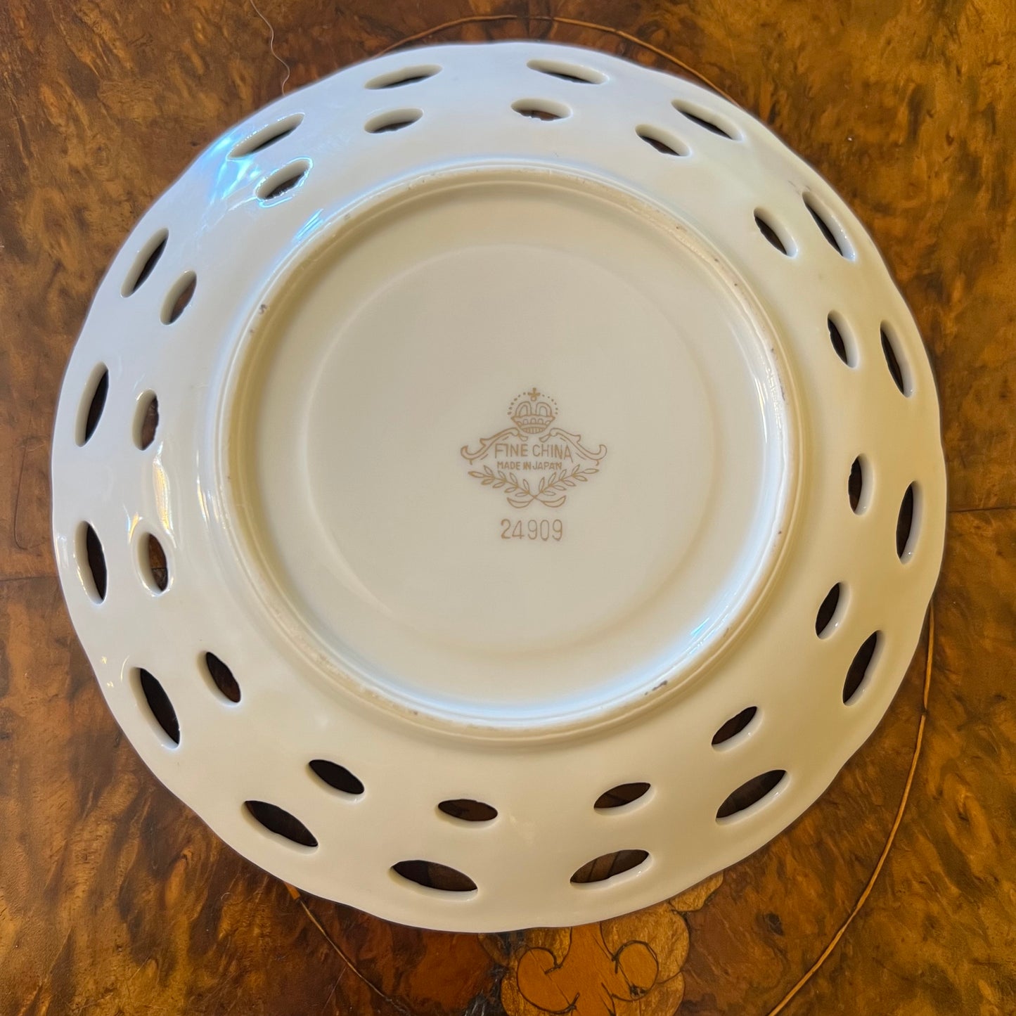 Lustre Ware Hand Painted Purple Saucer Plate