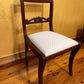Mahogany Cream Chairs Set Of Six