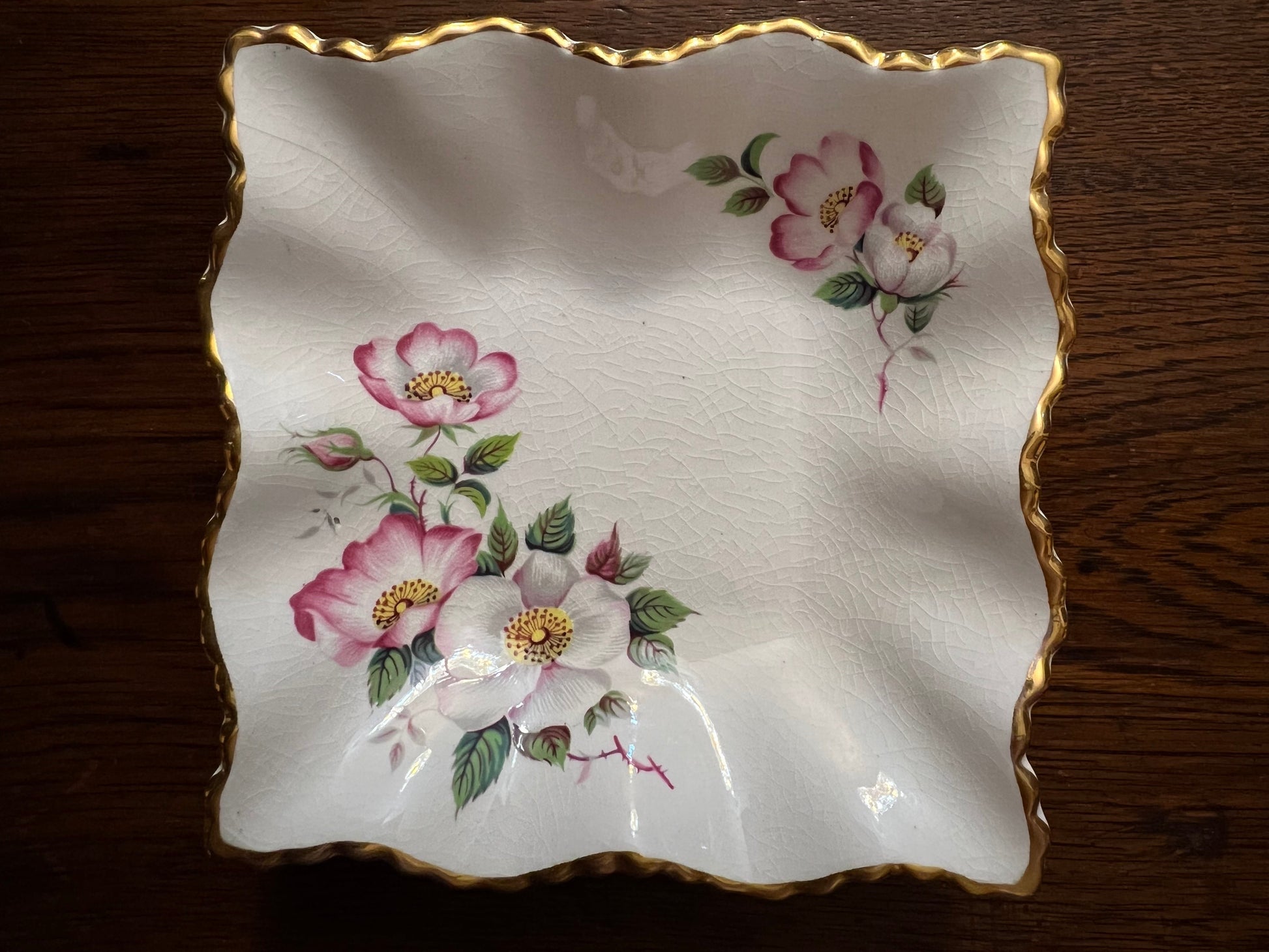 Old Foley James Kent Floral Trinket Dish