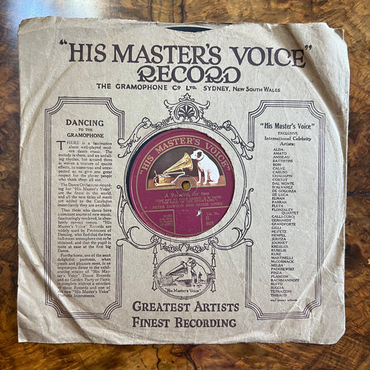 Peter Dawson A Bachelor Gay/ A Paradise For Two Record