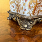 Porcelain & Brass Detail Trinket Box 