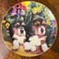 Puppies & Posies By Louis Grant Limited Edition Plate
