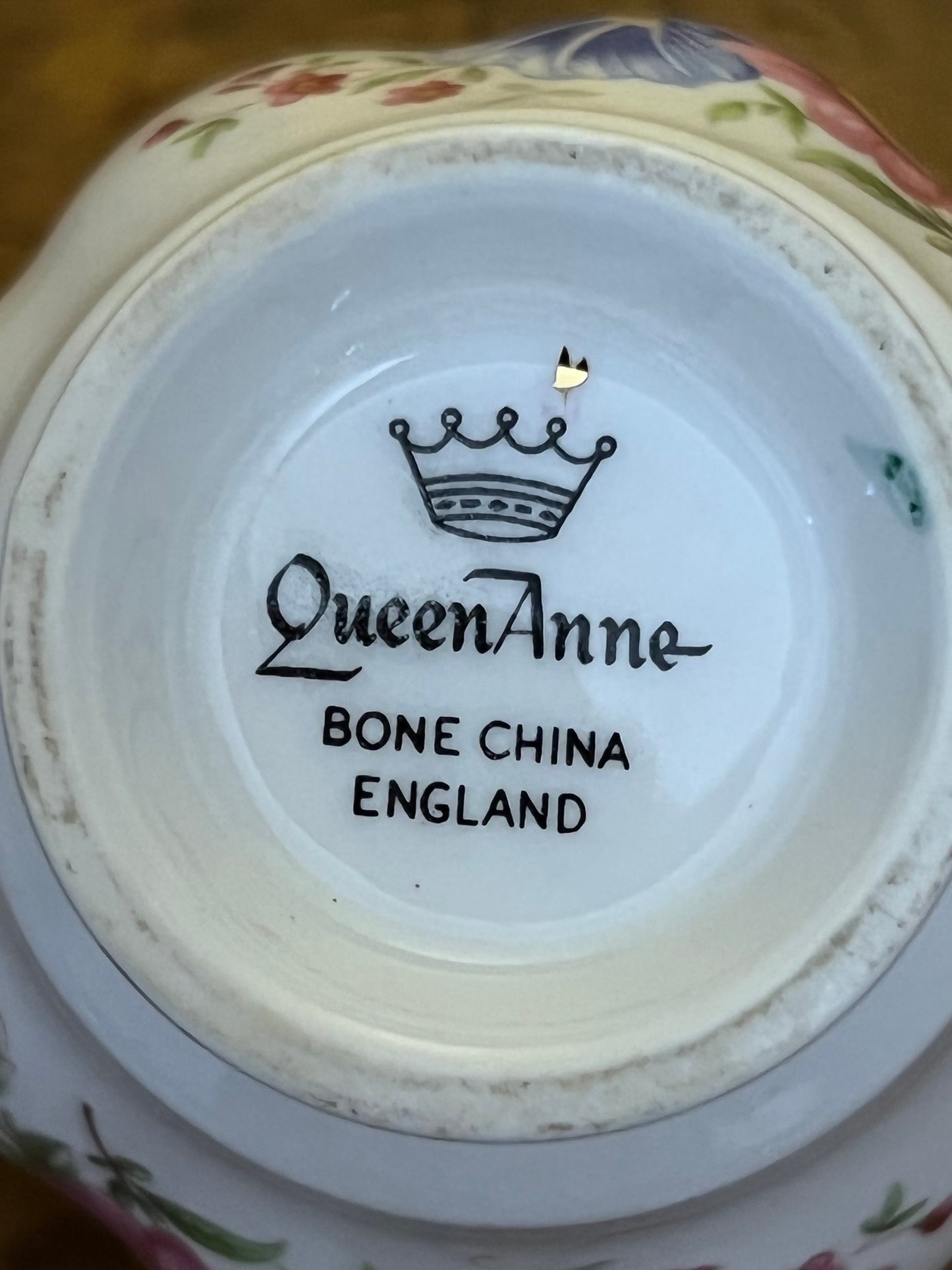 Queen Anne Floral Gold Trim 