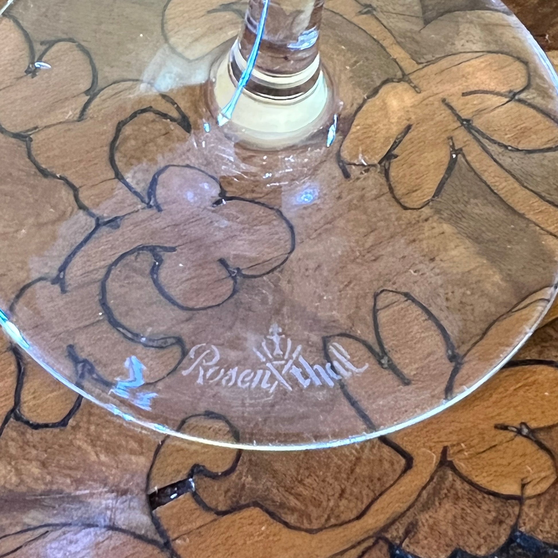 Rosenthal Crystal Lotus Plain Wine Glasses 