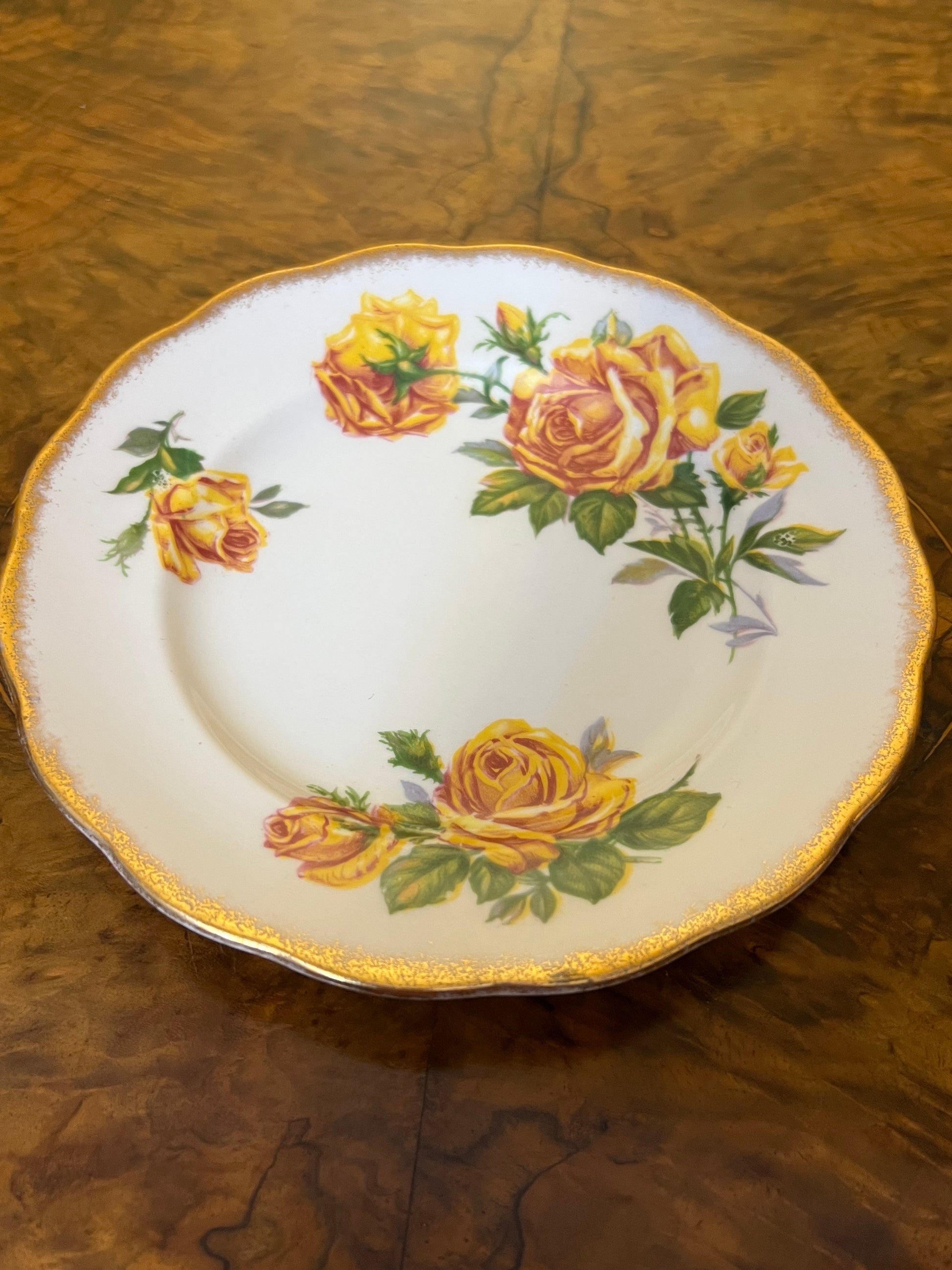 Royal Standard Romany Rose Yellow Side Plate 