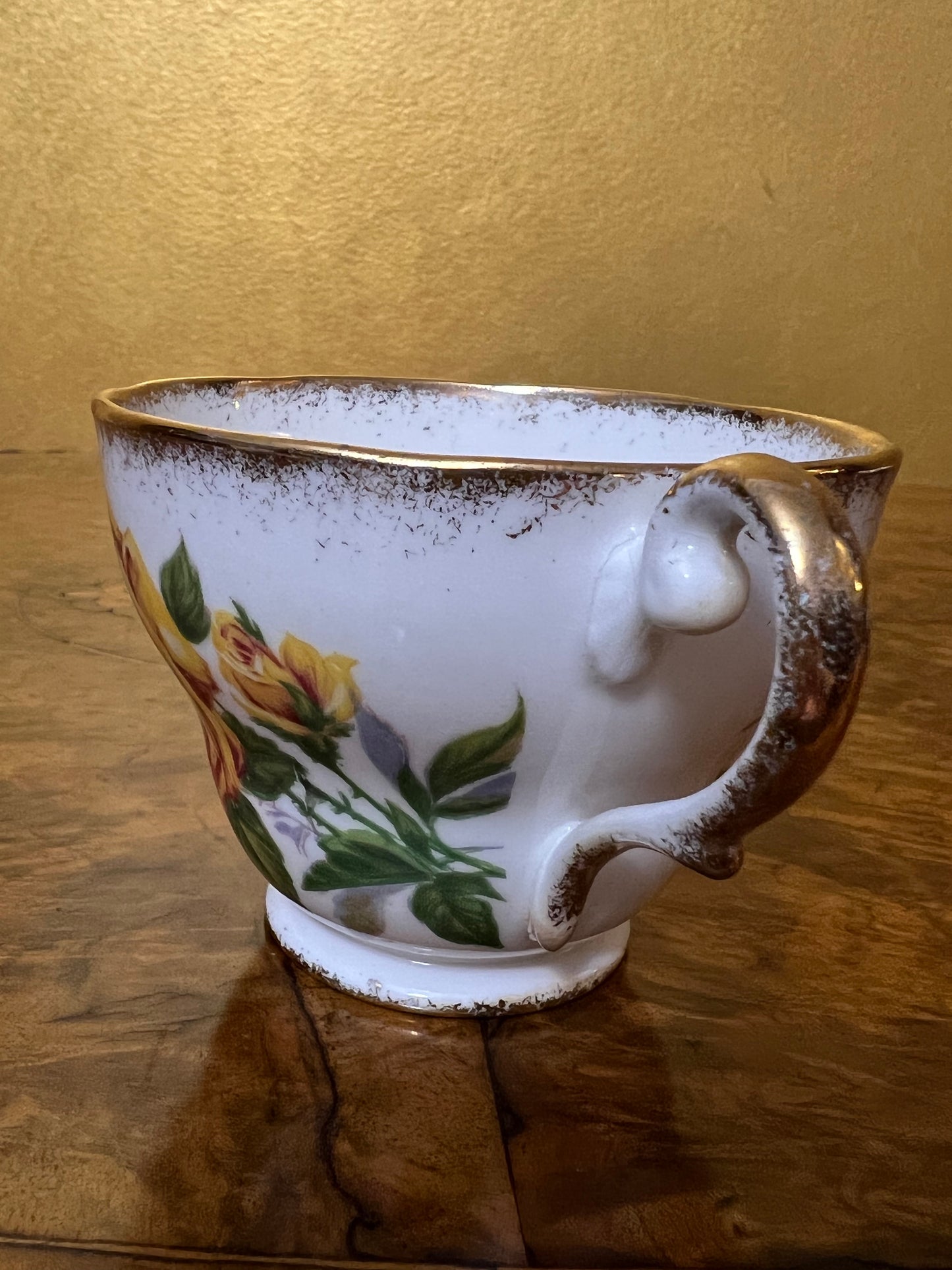 Royal Standard Romany Rose Yellow Tea Cup 