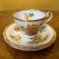 Royal Standard Romany Rose Yellow Tea Cup Trio Set