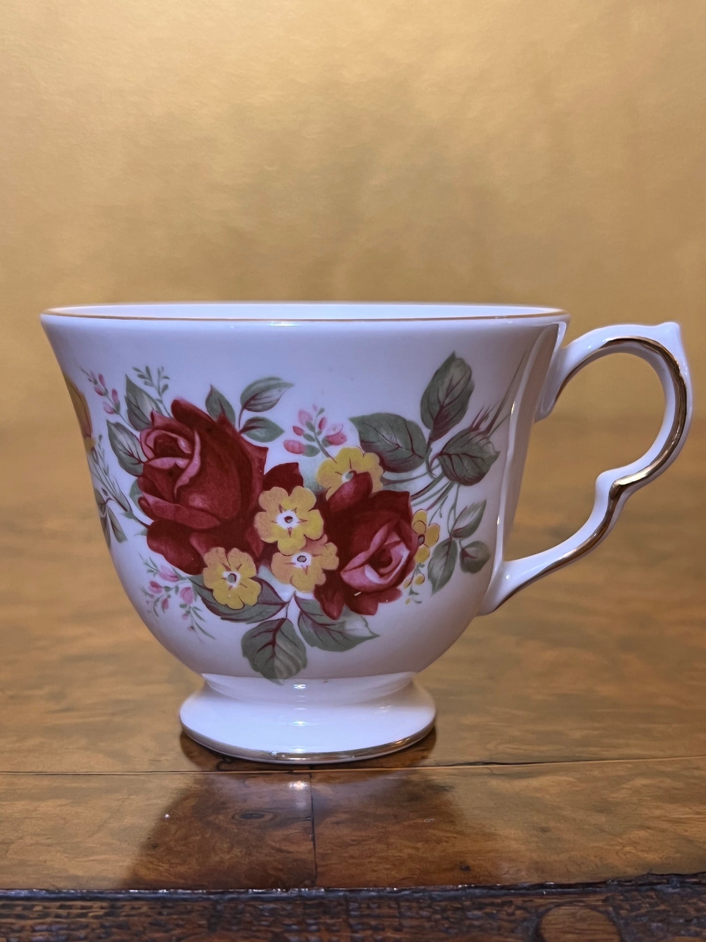 Royal Vale Crimson Rose Tea Cup 