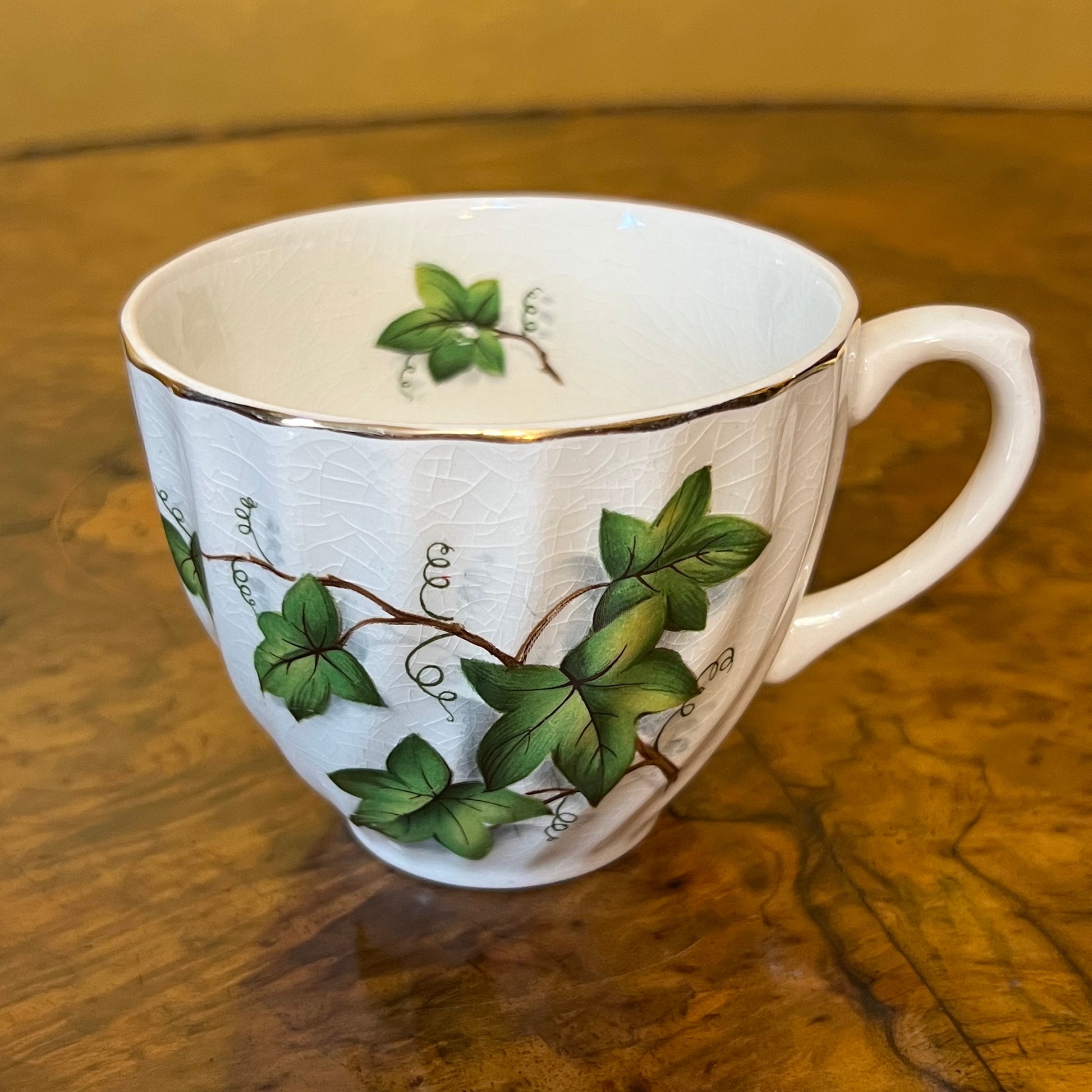 Royal Wessex Ironstone Leaf Print Tea Cup & Saucer 