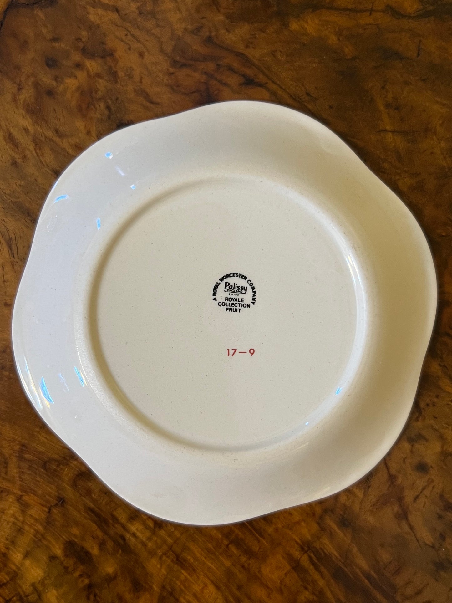 Royal Worcester Palissy Royale Collection Fruit Plate Dish