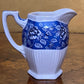 Sadler Blue Floral Milk Jug