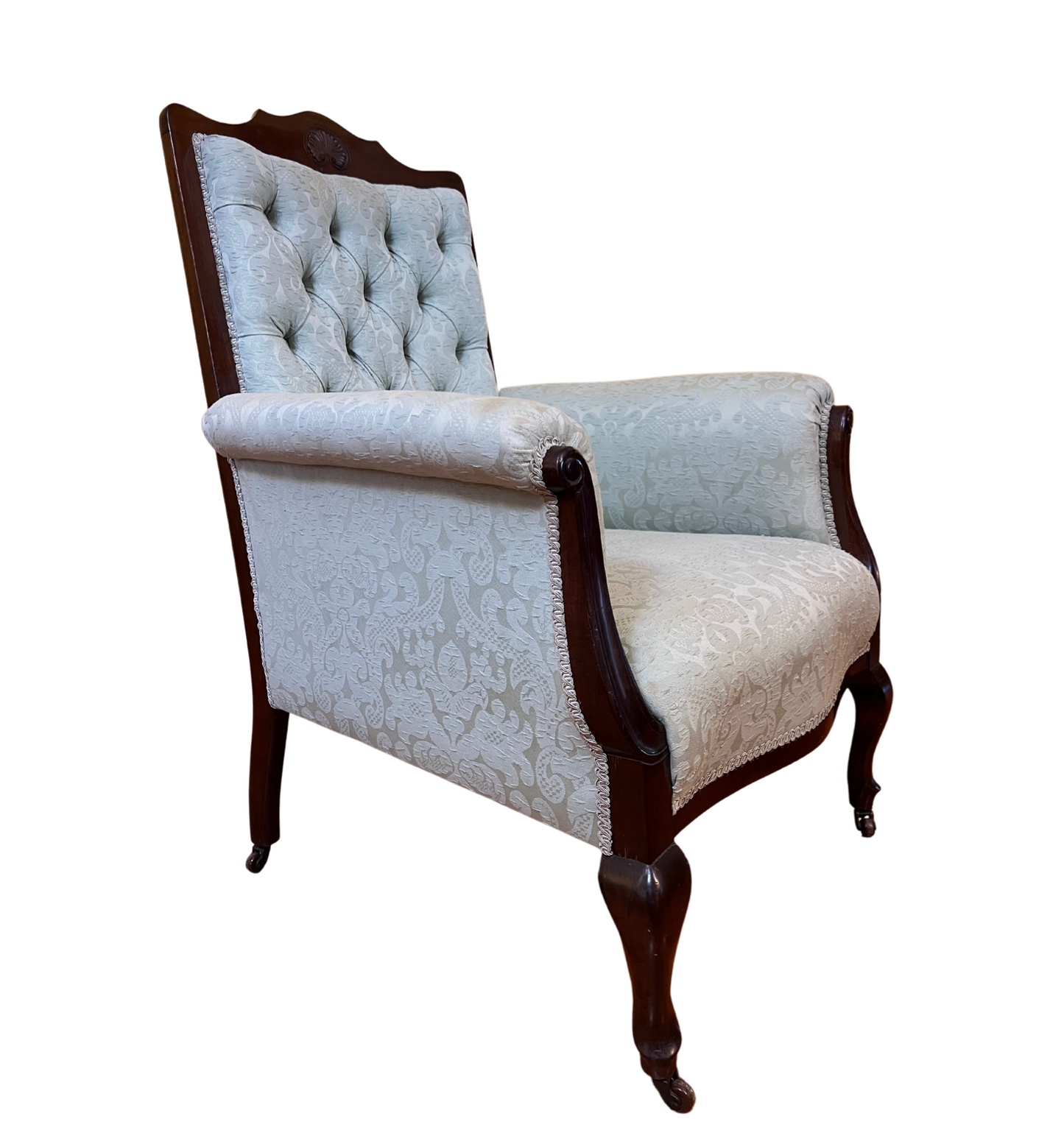 Antique English Walnut Armchair