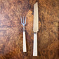 Sheffield Taylor Witness Stainless Carving Knife & Fork Boxed 