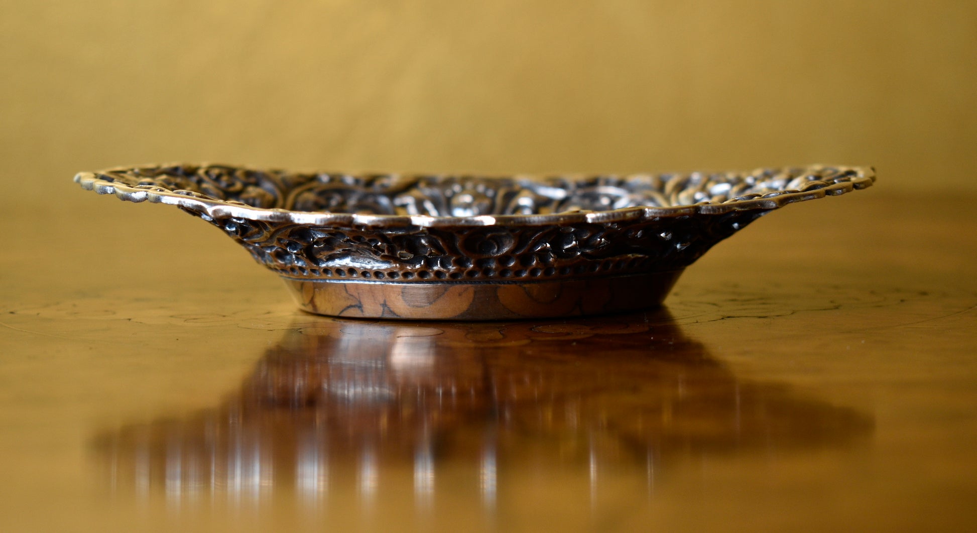 South East Asian 800 Silver Small Dish