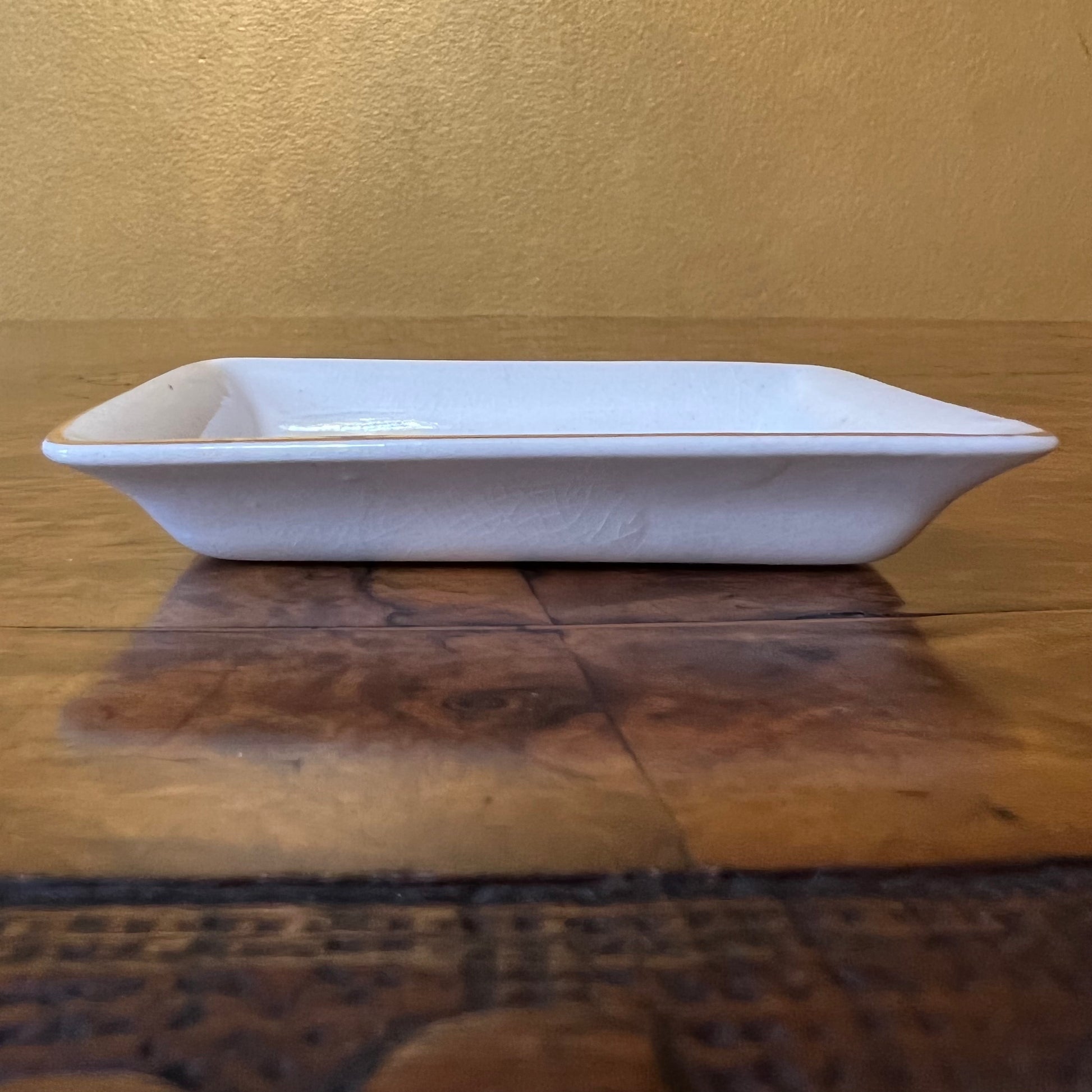 Staffordshire Sandland Ware Town Print Dish