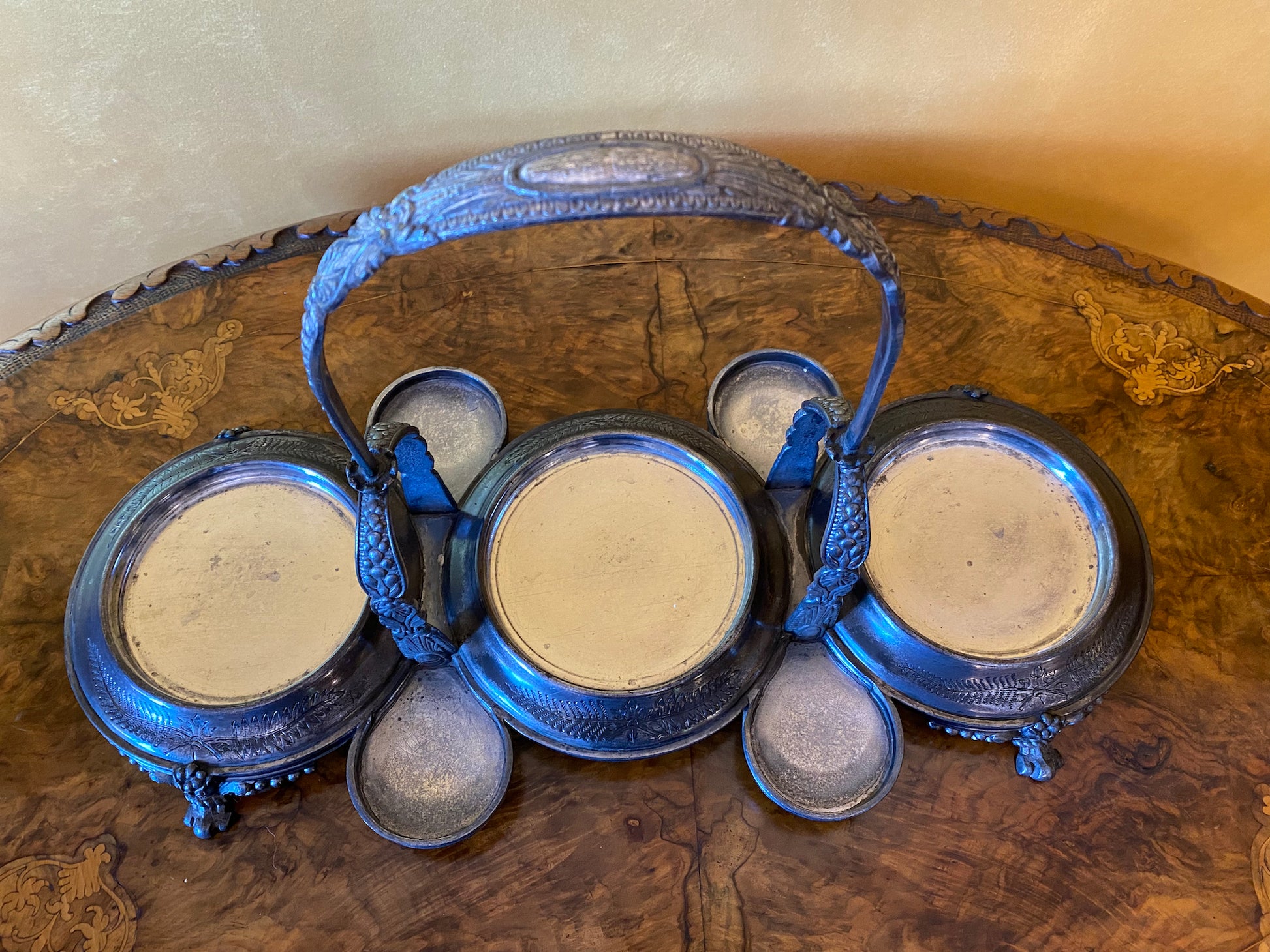 Stand with Two Decanter and Canister