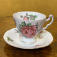 Vintage Adderley Rose Tea Cup & Saucer