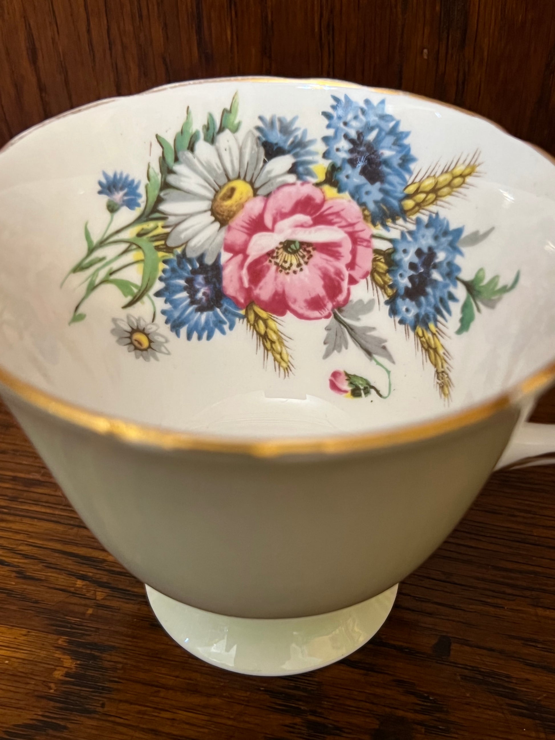 Vintage Aynsley Green Tea Cup 