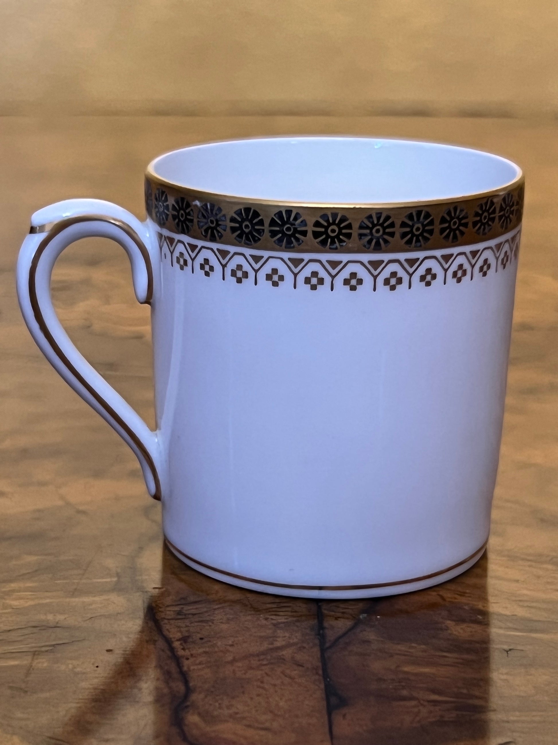 Vintage Bavaria Gold Border Print Demitasse Coffee Cup