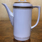 Vintage Bavaria Gold Border Print Demitasse Coffee Pot & Coffee Cups 