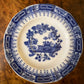 Vintage Blue & White Print Saucer 