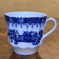 Vintage Blue & White Print Tea Cup 