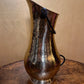Vintage Brass Jug with Wrought Iron Handles