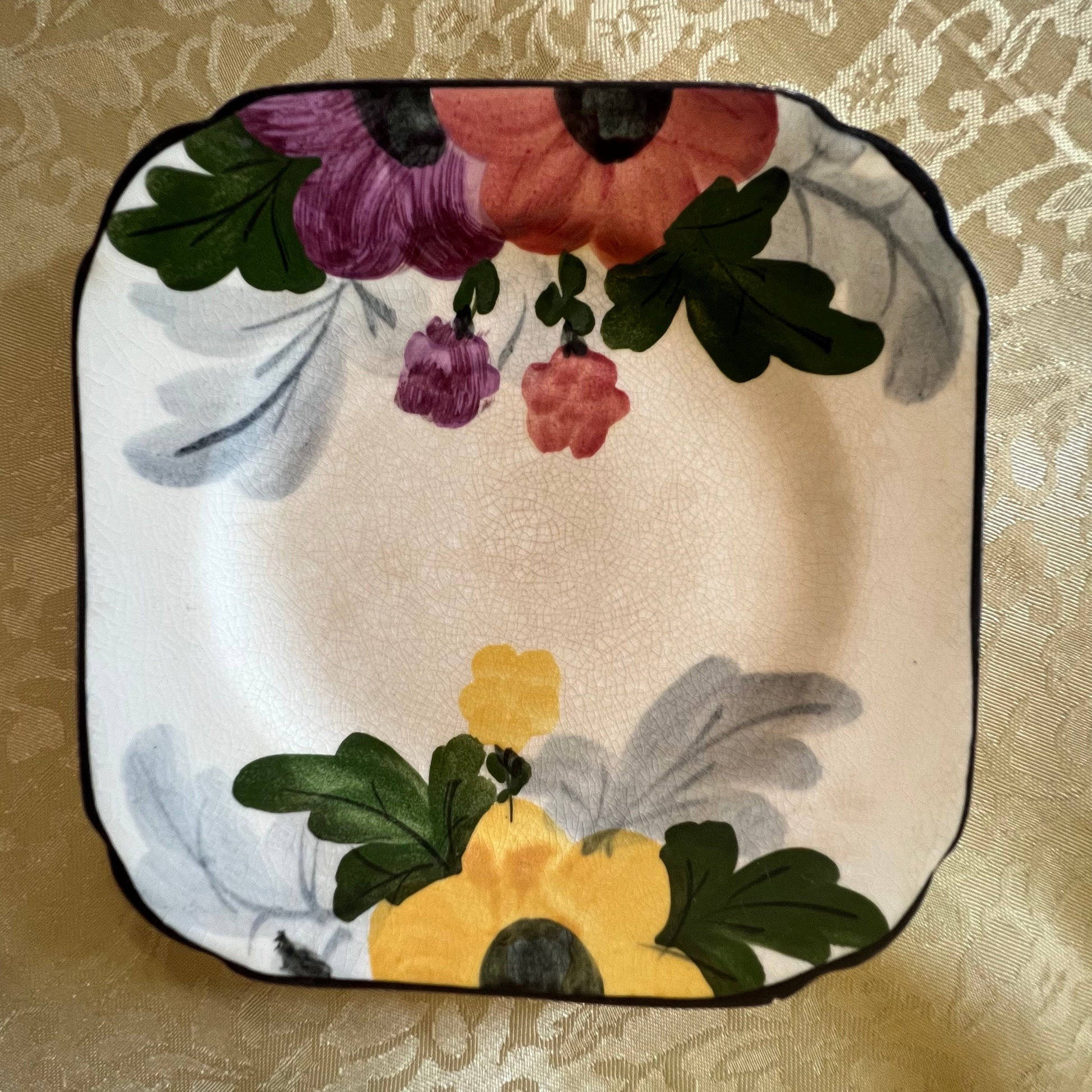 Vintage Burleigh Ware Colourful Side Plate