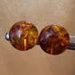Vintage Costume Amber Like Earrings