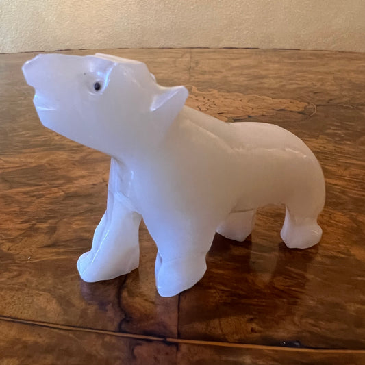 Vintage Crystal Bear Figurine