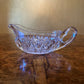 Vintage Crystal Cut Gravy Boat