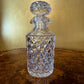 Vintage Crystal Diamond Cut Decanter
