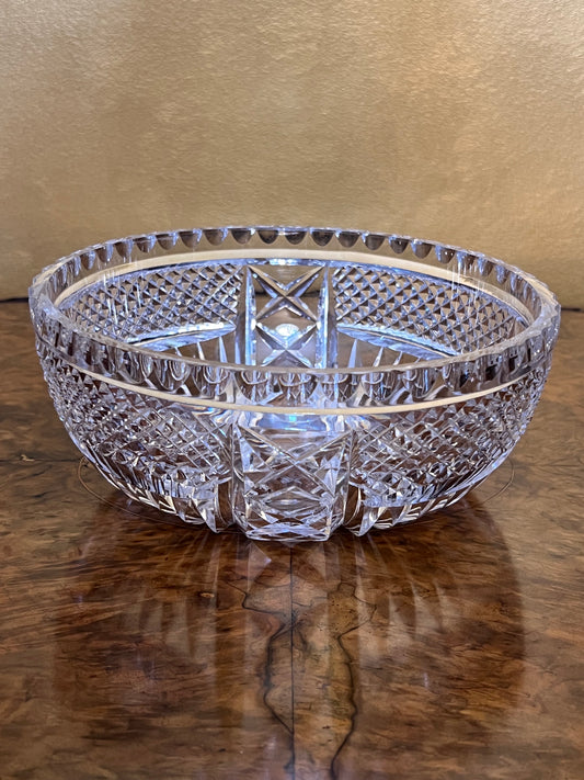Vintage Crystal Mixed Cutout Design Bowl