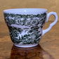 Vintage EIT England Green Print Tea Cup