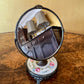 Vintage Embroidery Ladies Dressing Table Mirror 