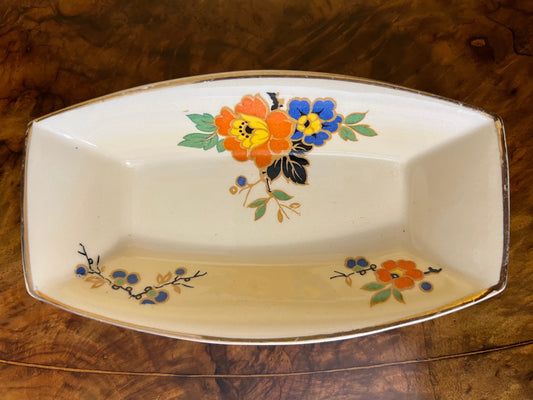 Vintage Floral Trinket Dish