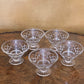 Vintage Glass Desert Bowls Set Of Five