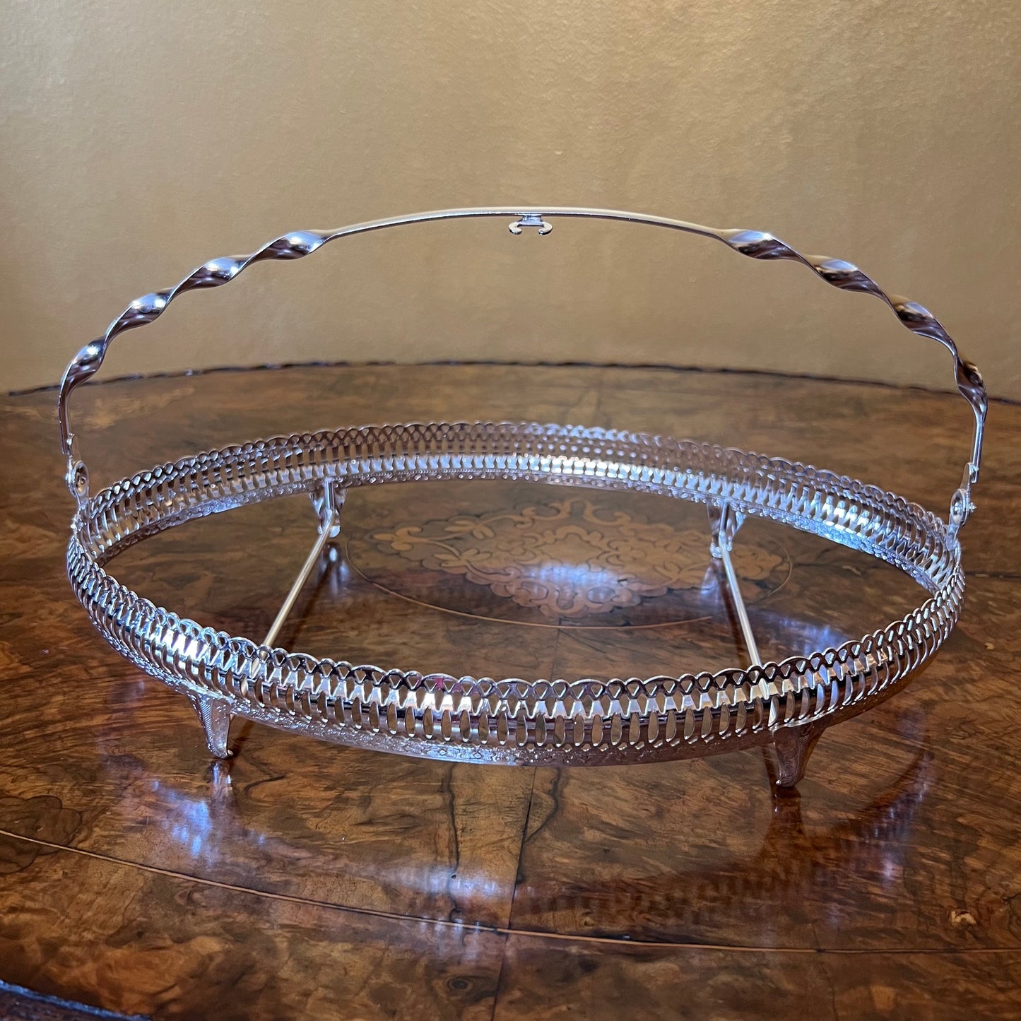 Vintage Glass Serving Divider Platter