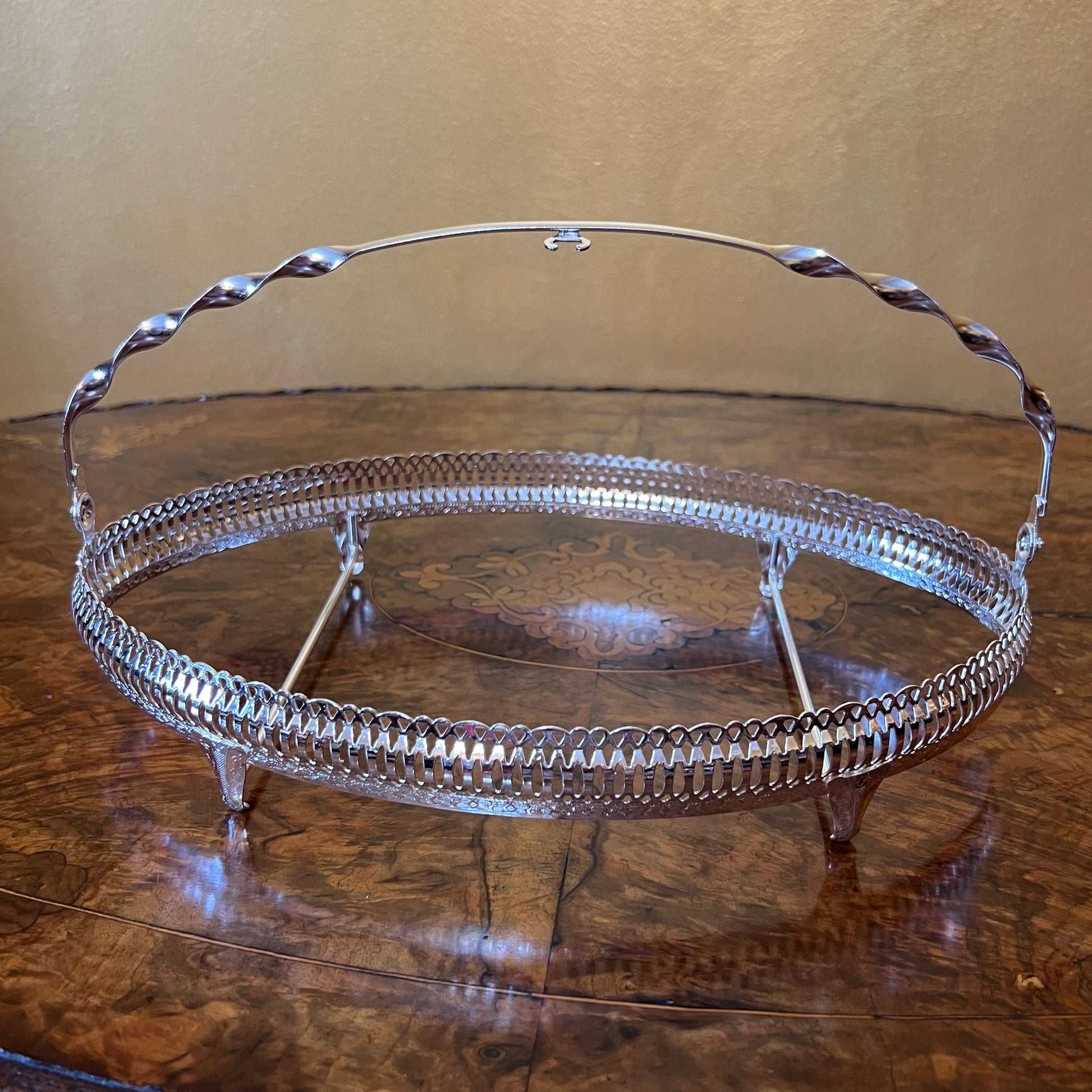 Vintage Glass Serving Divider Platter