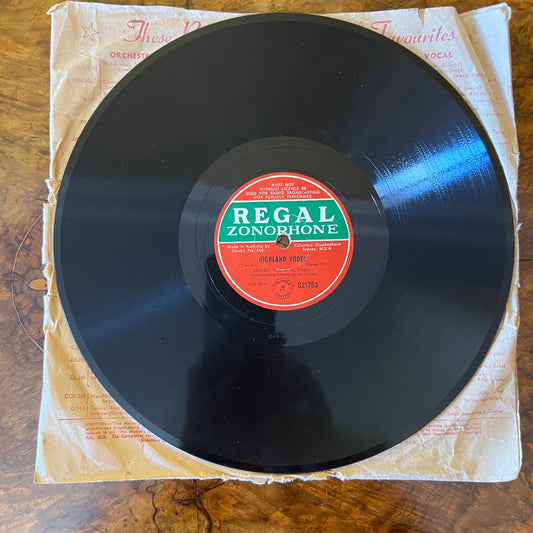 Vintage Harry Torrani - Australian Yodel & Highland Yodal Record 