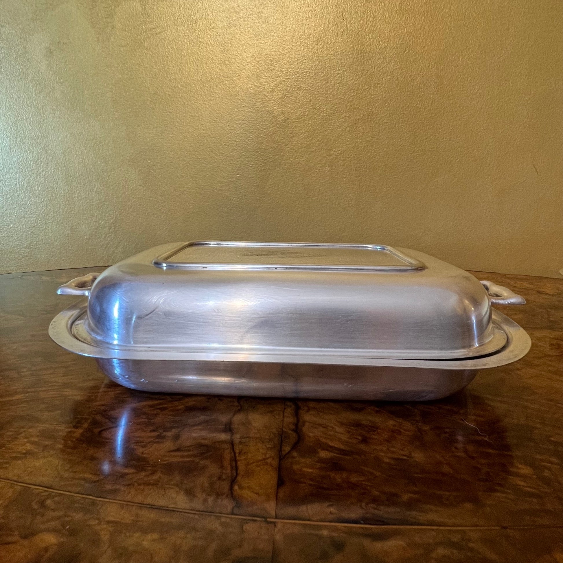 Vintage Hechworth Engraved Silver Plated Serving Tray w Lid